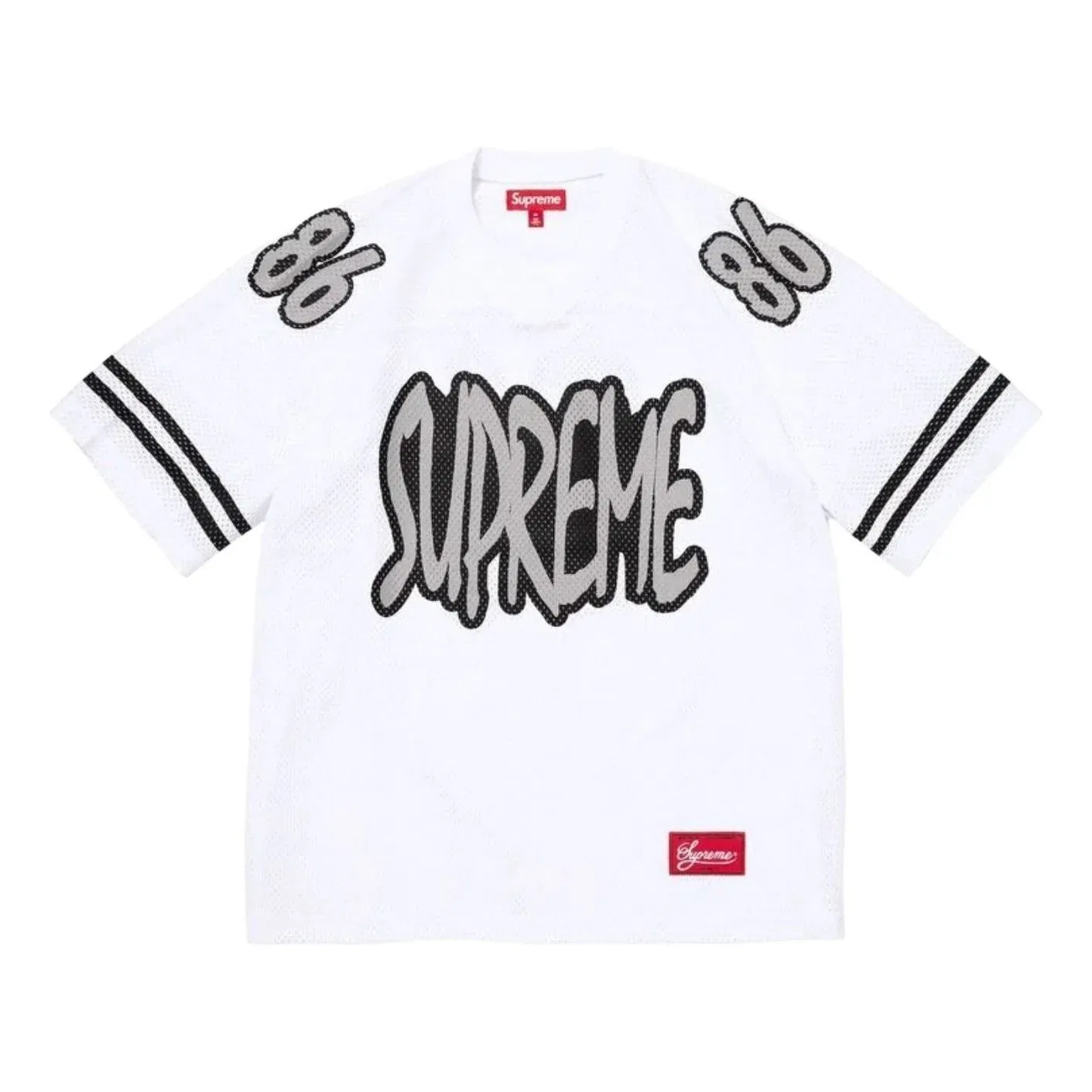 Мужская игровая майка FW26 Reflective Football Jersey 'White' Supreme, белый