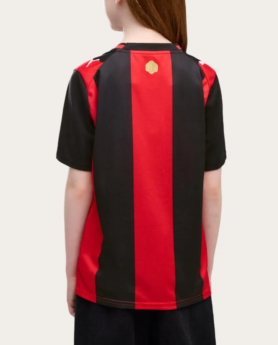 Детская футбольная футболка для мальчиков с принтом AC Milan 2026-2027 Replica Puma, Negro — фото 4