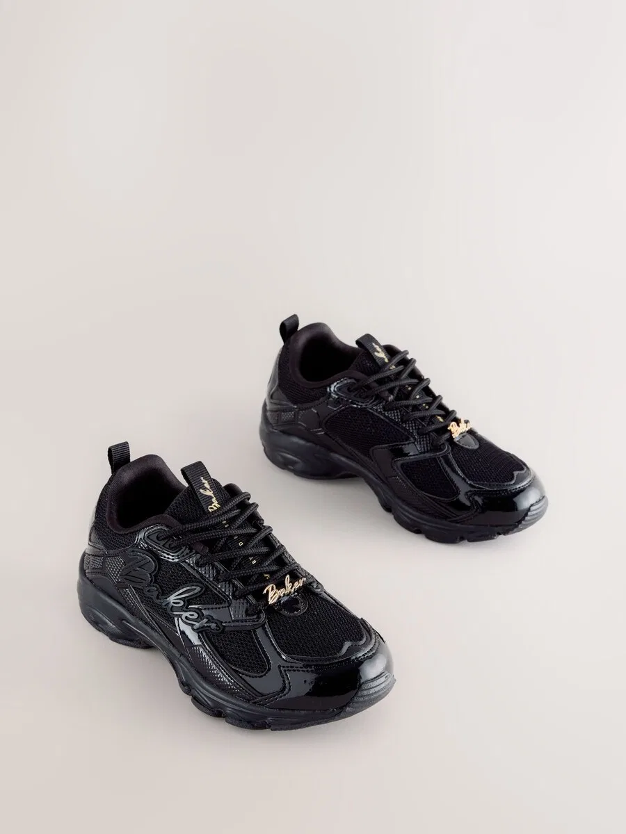 Кроссовки Baker by Ted Baker 'Back to School' черного цвета — фото 4
