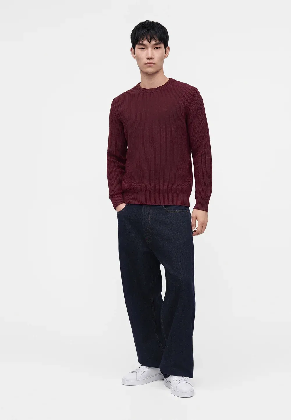Брюки с карманами - джинсы свободного кроя Emporio Armani, Blue Denim — фото 2