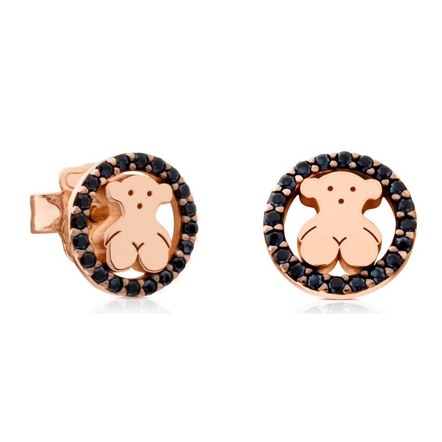 

Серьги Tous Camille Bear motif, розовое серебро/шпинель