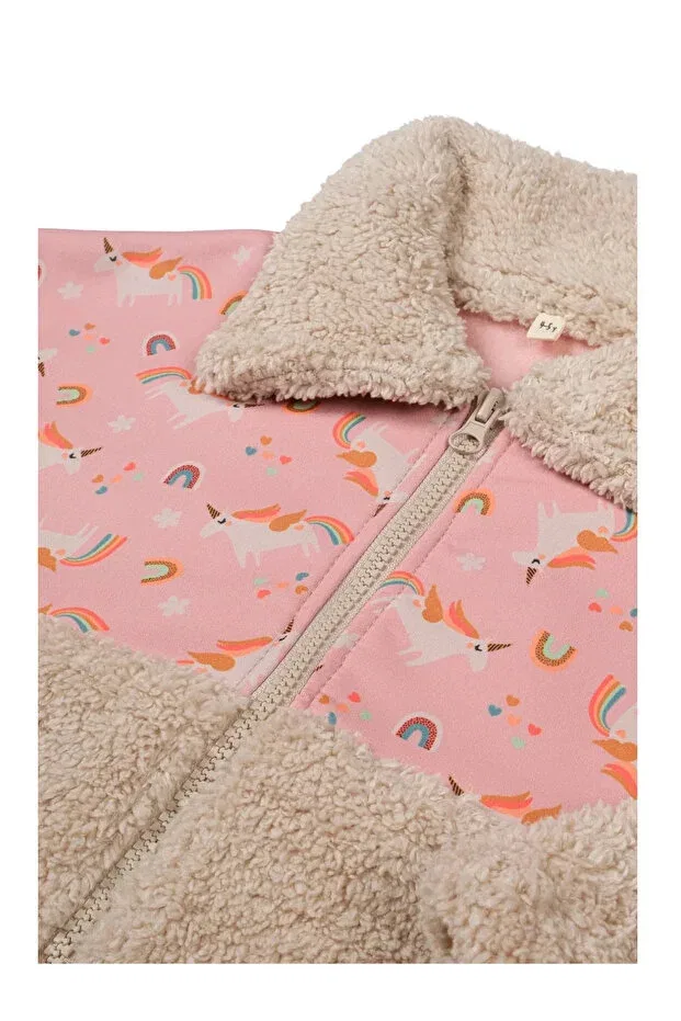 Розовая куртка-плюшевый единорог My Lorin Kids Store — фото 3