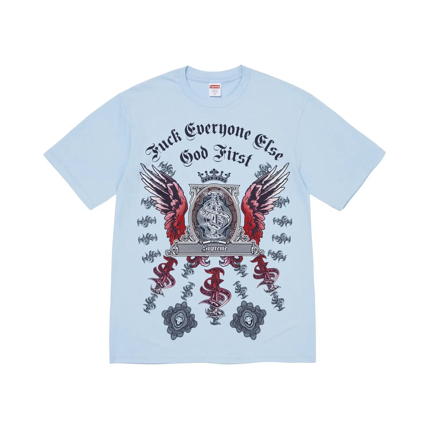 Футболка с принтом Money Tee Supreme, Powder Blue