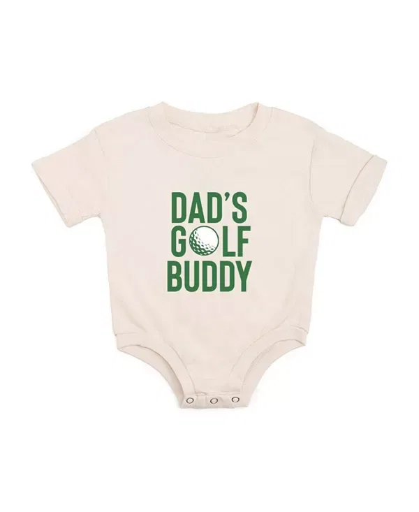 Детский комбинезон с коротким рукавом Dad's Golf Buddy Sweet Wink, Natural