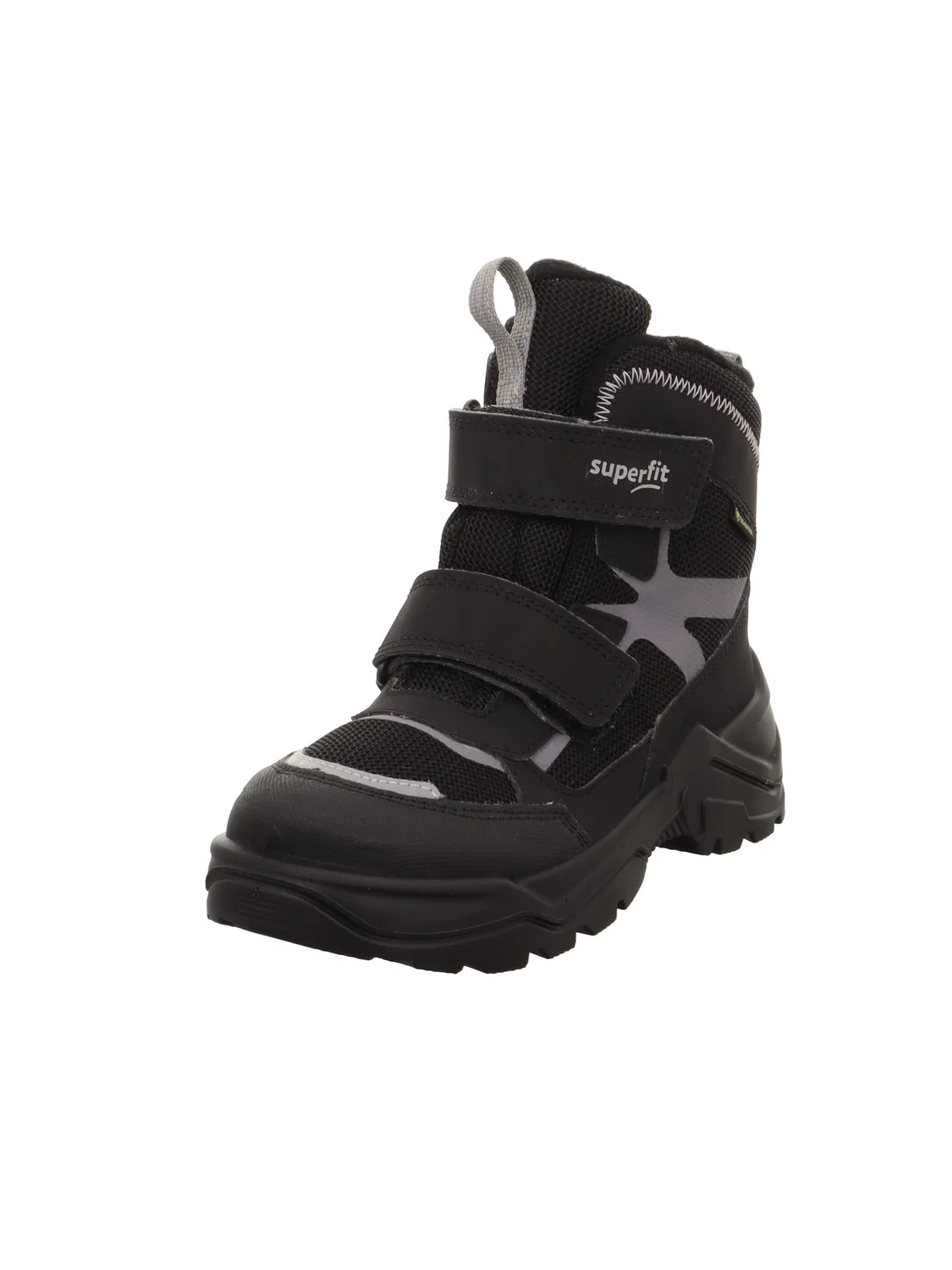 Детские снежные ботинки для мальчиков с принтом Snow Max Superfit, Black Light Grey 0000