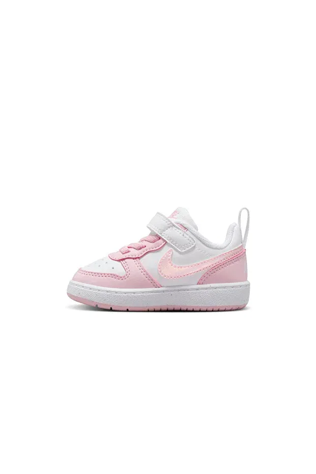 Детские кеды для девочек с принтом Glam Nike, Pink/Byz — фото 3