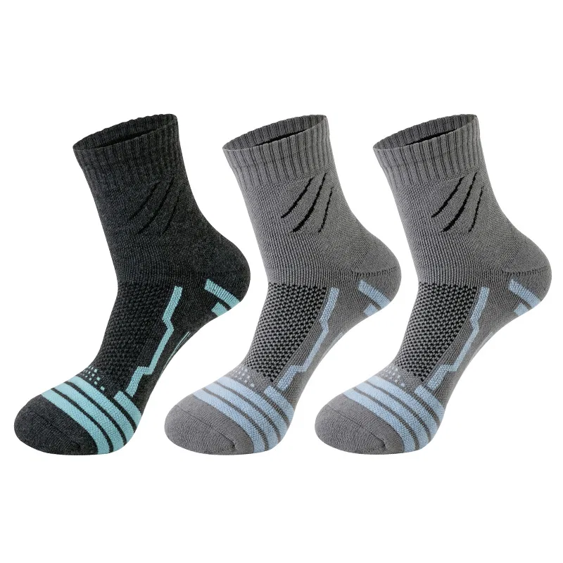 Детские носки с принтом 3 пары (Dark Gray+Light Gray 2) MIIOW