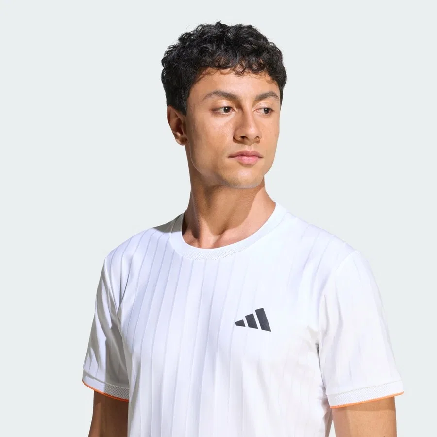 Футболка с длинным рукавом Performance KG6054 Tennis Climacool Freelift Tee Pro adidas, Белый — фото 4