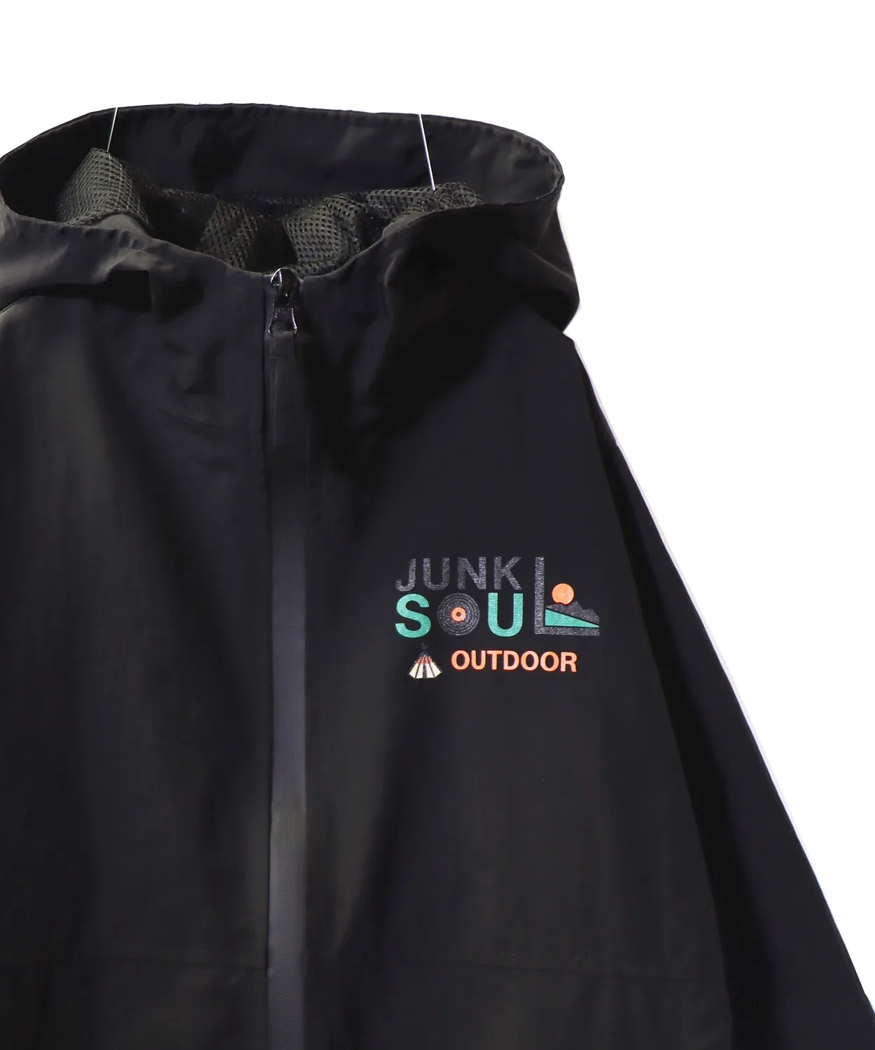 JUNKSOUL Детская ветровка из нейлона JUNK SOUL Mountain Parka, Black — фото 4