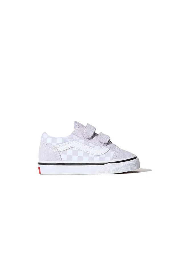 Детские кроссовки для девочек текстильные Old skool v baby casual shoes vn000ctgemy1 pink Vans, Violences-6