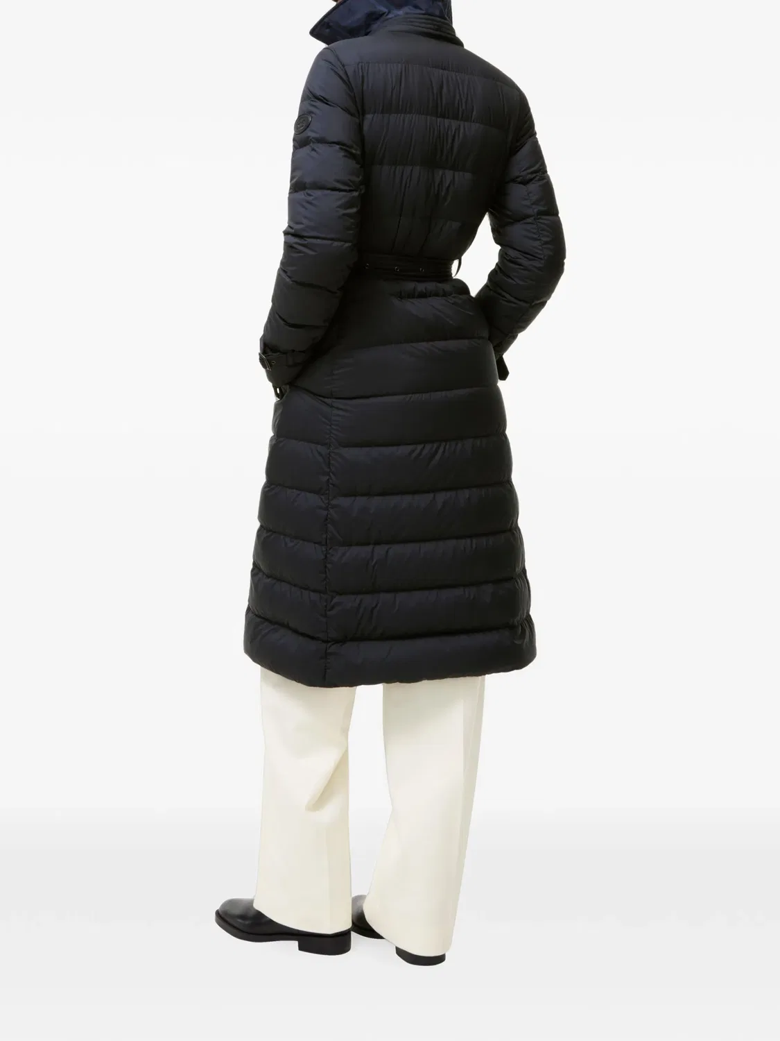 Длинный пуховик Audley синего цвета Burberry, синий — фото 2