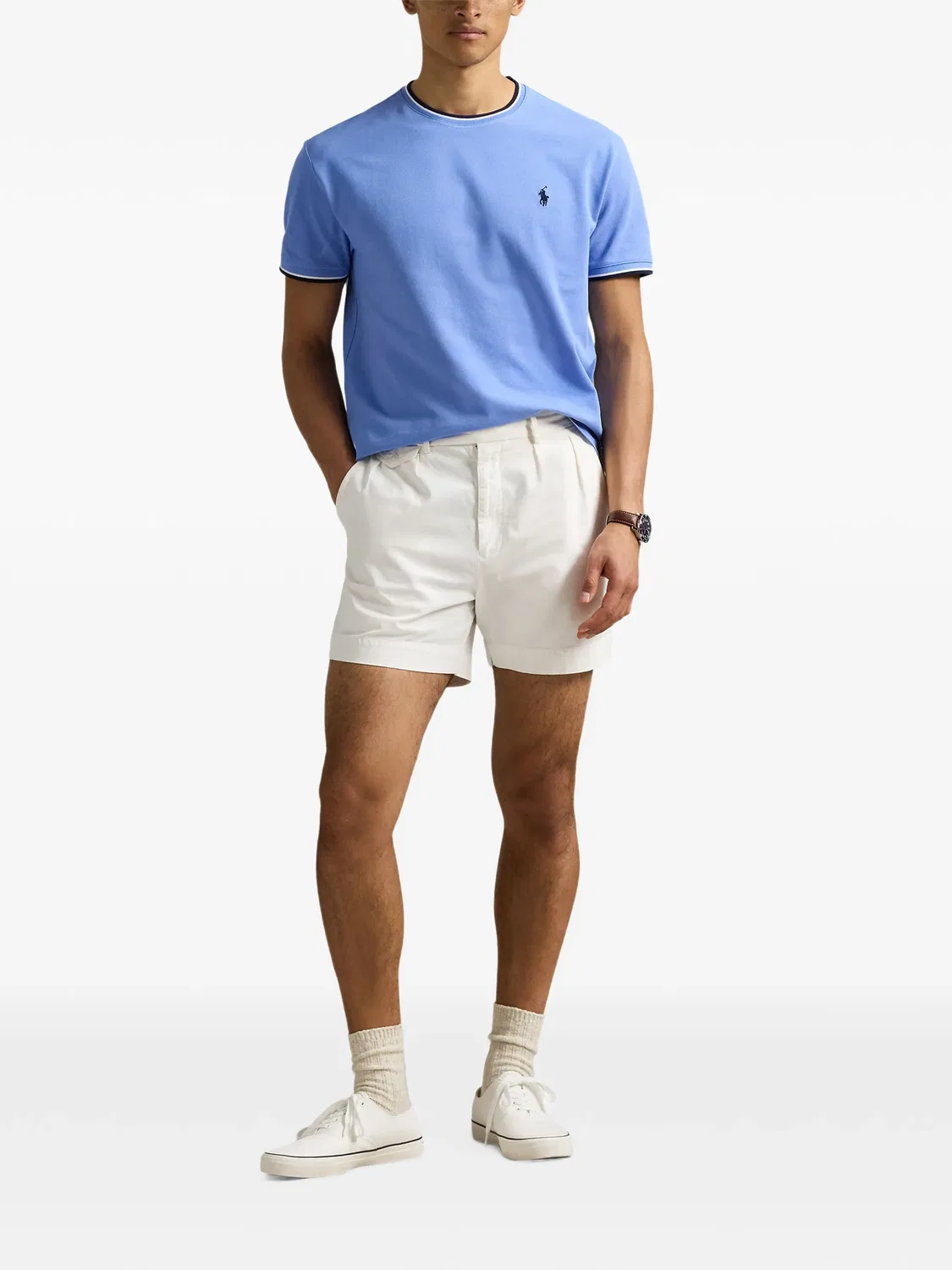 Футболка из джерси, синяя Polo Ralph Lauren, синий — фото 2
