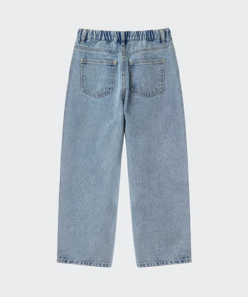 Детские джинсы с балонами MUSINSA STANDARD KIDS, Light Indigo — фото 4