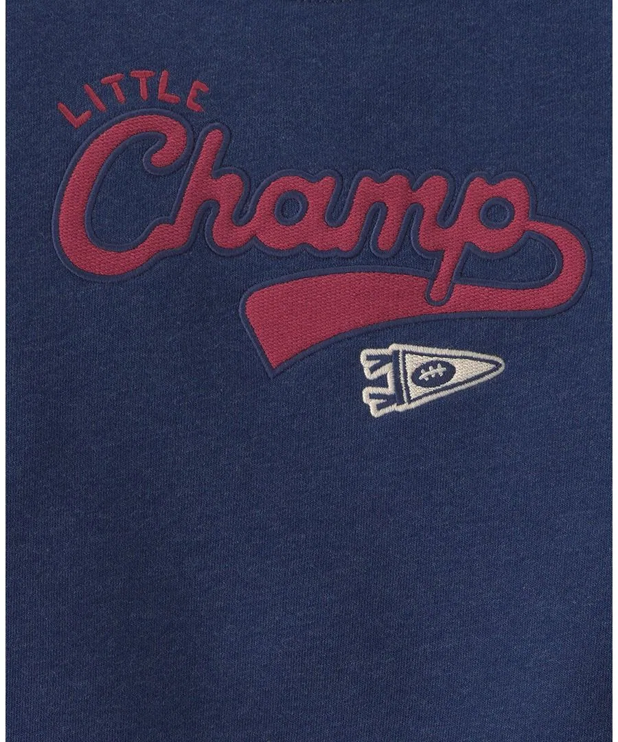 Комплект из футера с длинным рукавом, Little Champ Football Carter's, Navy Blue Gray — фото 4