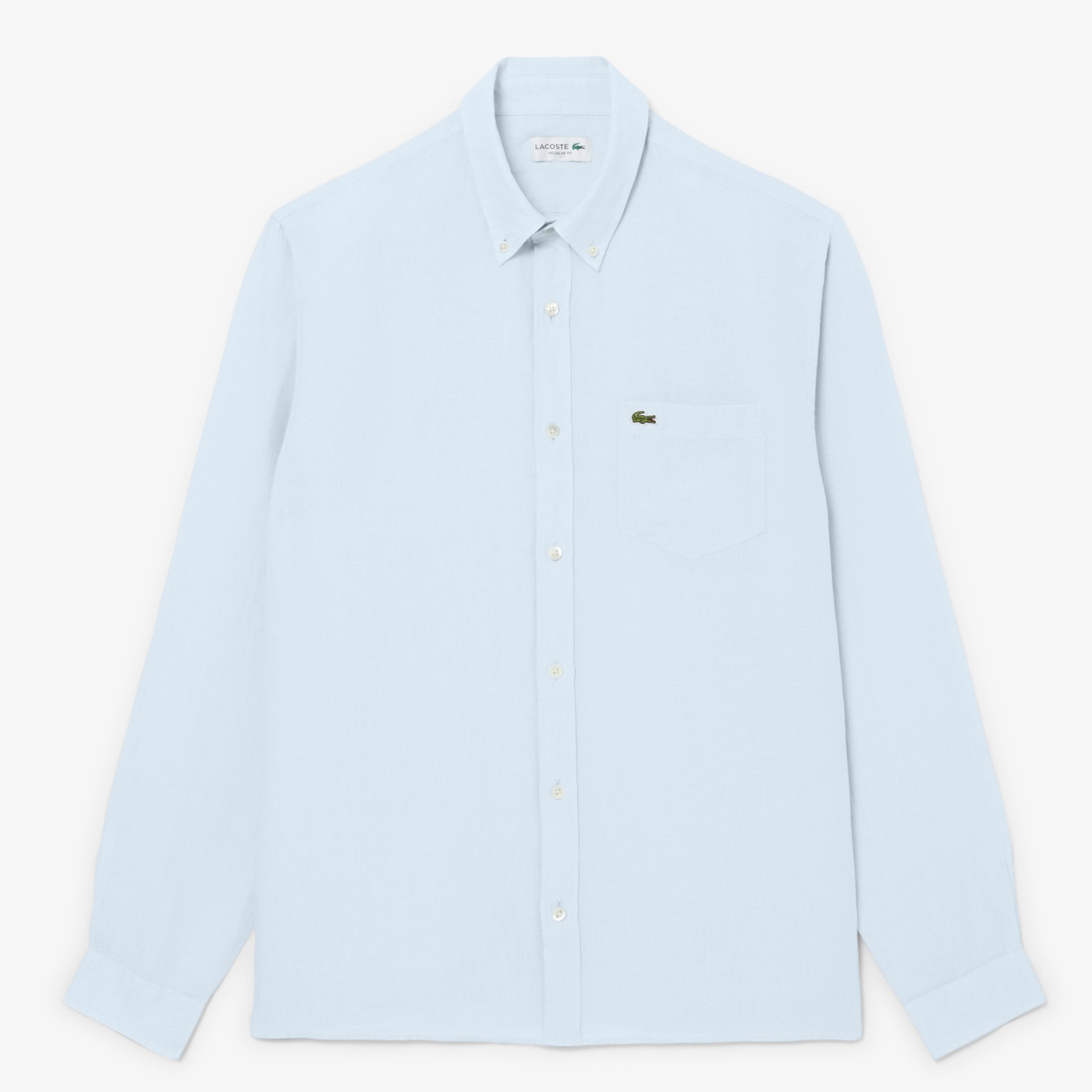 Рубашка Lacoste Regular Fit Linen, светло-голубой