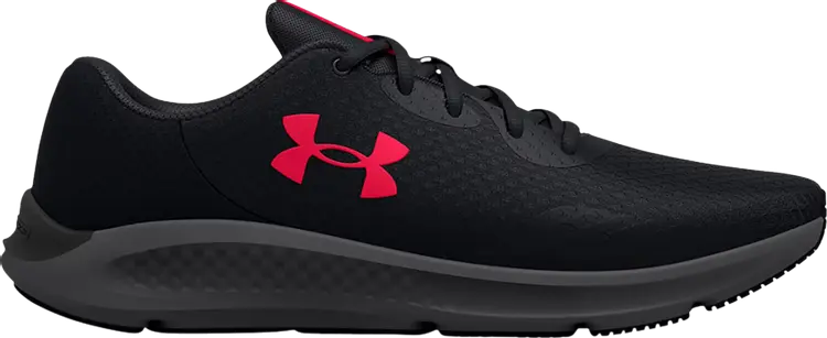 

Кроссовки Under Armour Charged Pursuit 3 4E Wide Black Red, черный