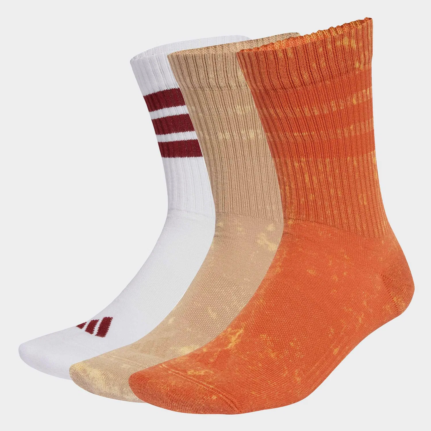 Мужские спортивные носки с тремя полосками Adidas Performance, Fox Orange/Warm Sandstone/White