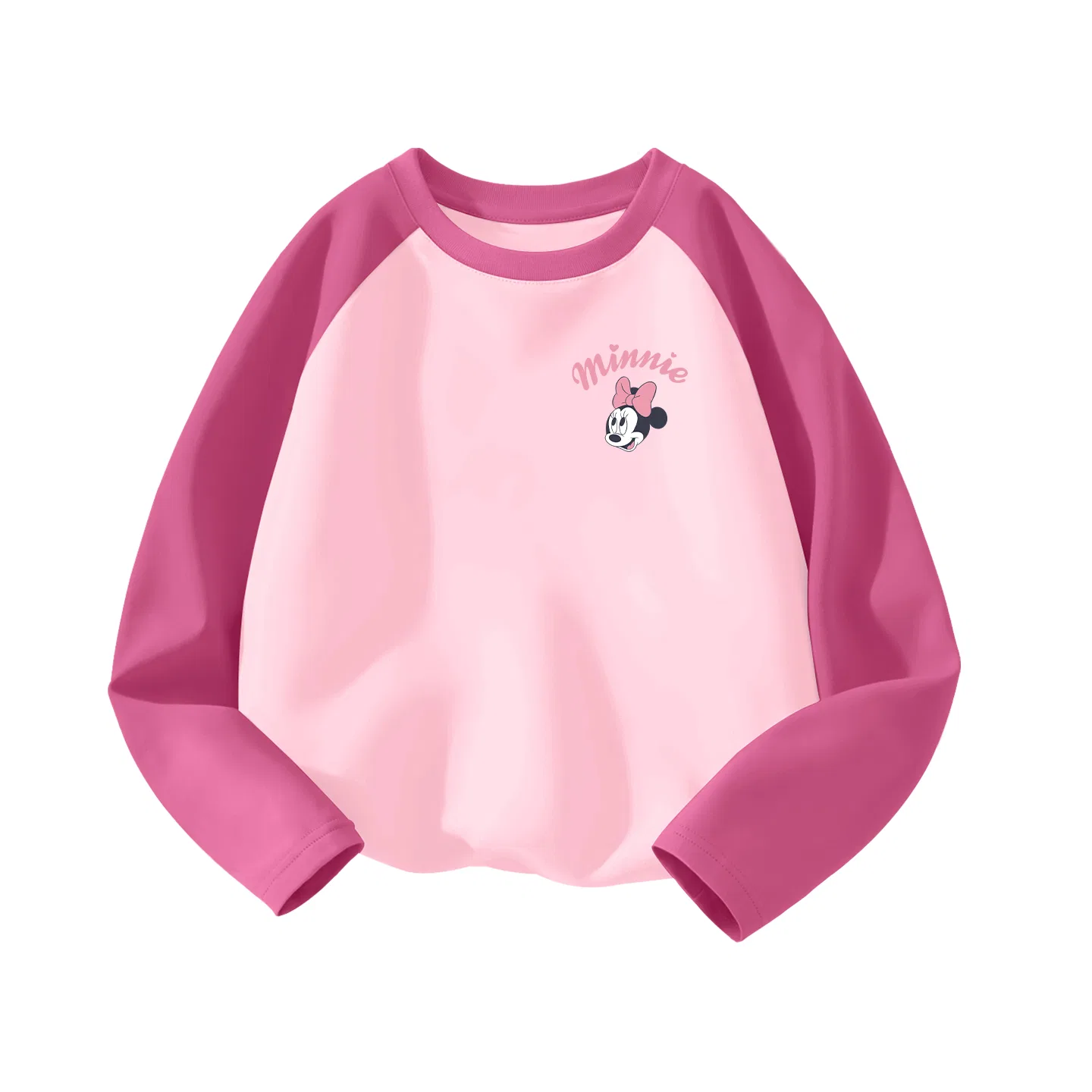 Детская футболка с принтом Disney Kids T Shirts Crew Neck Thin Stretch, Di Lifting Eye K Fuchsia