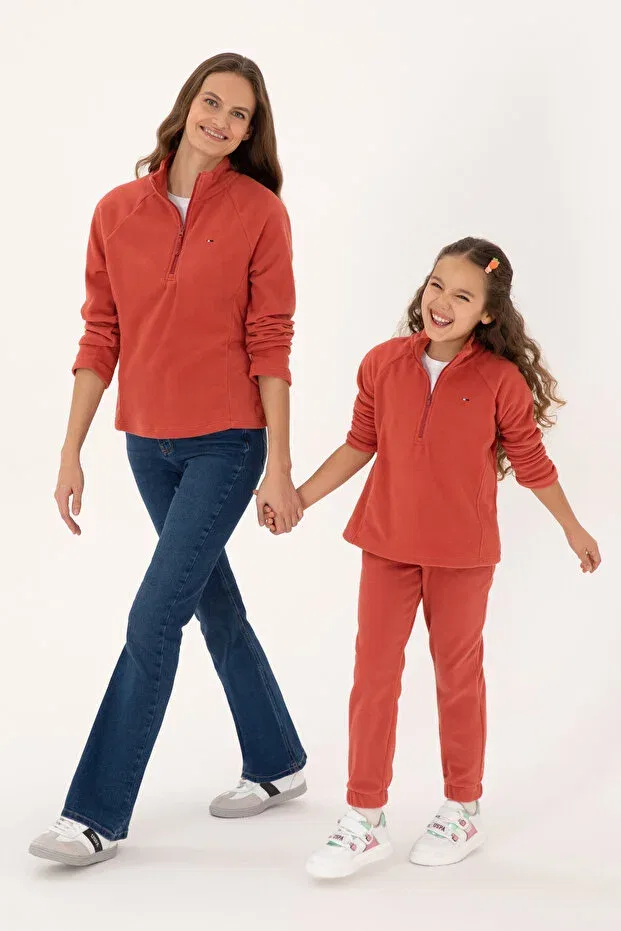 Детские свитшот для девочек с длинным рукавом U.S. Polo Assn., Dried Rose