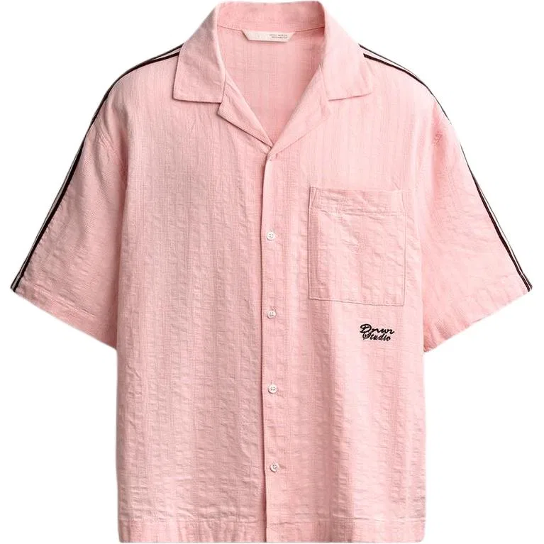 Мужская рубашка с умеренным кроем Pink ZARA, Pink