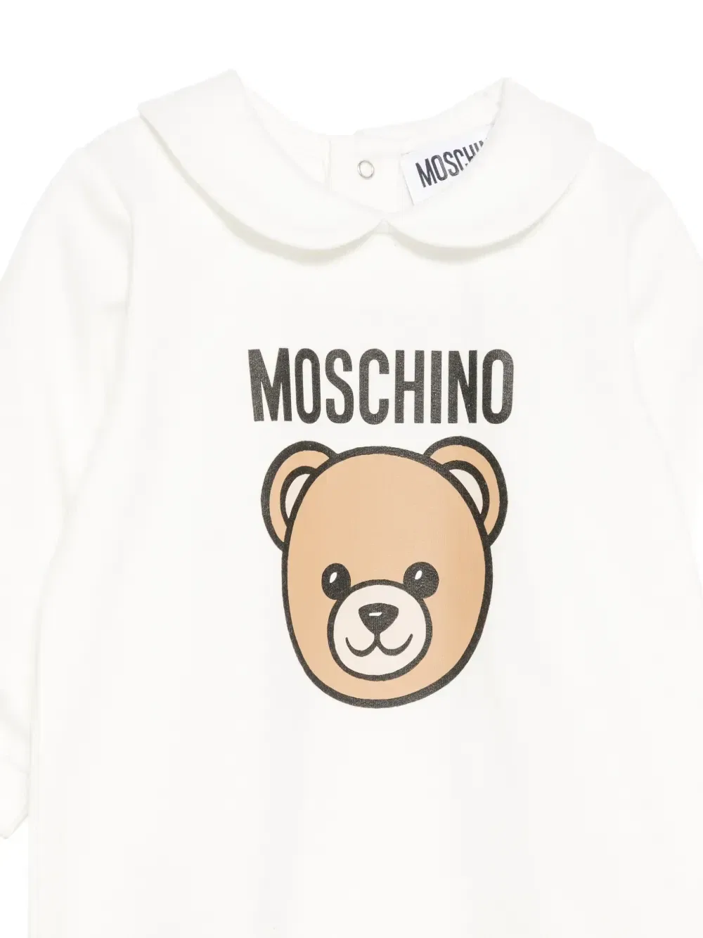 Пижама из хлопка с мишкой Тедди Moschino Kids, белый — фото 3