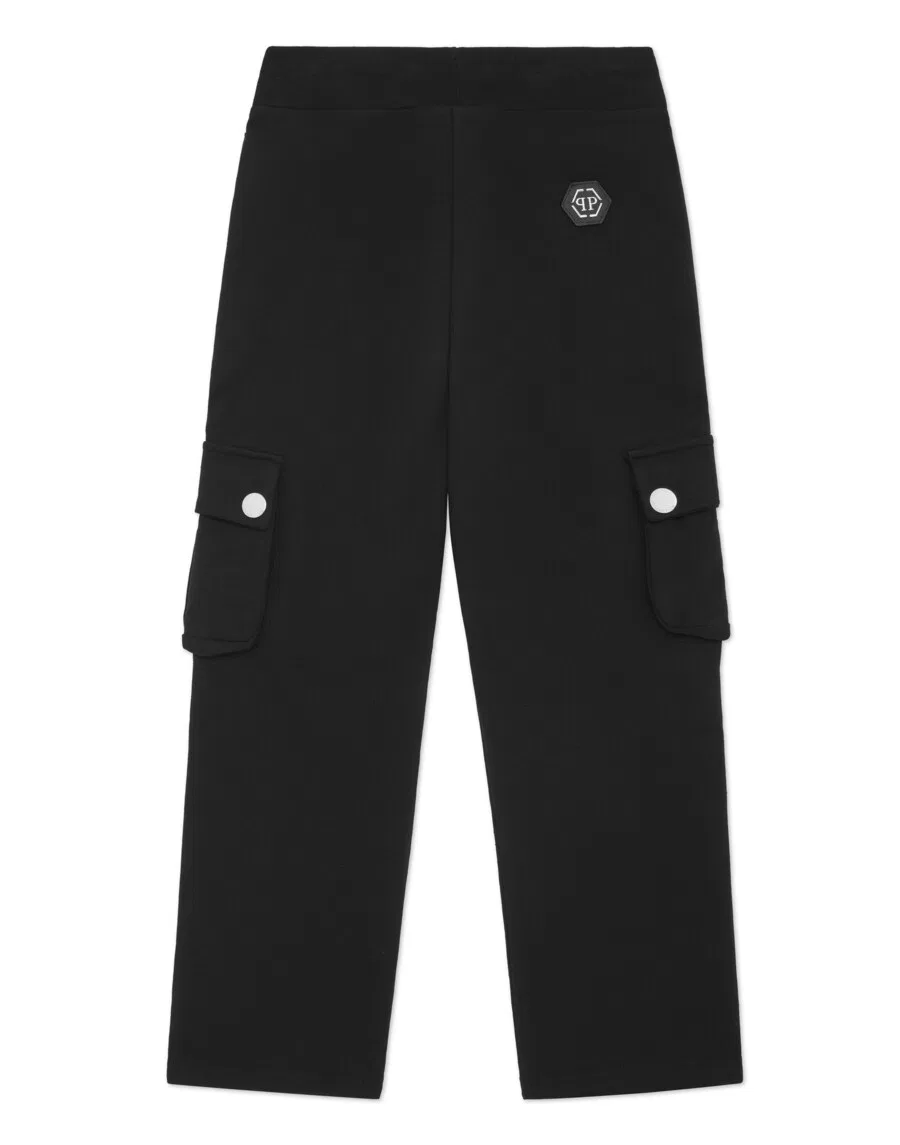 Брюки свободного кроя Philipp Plein, черные — фото 2