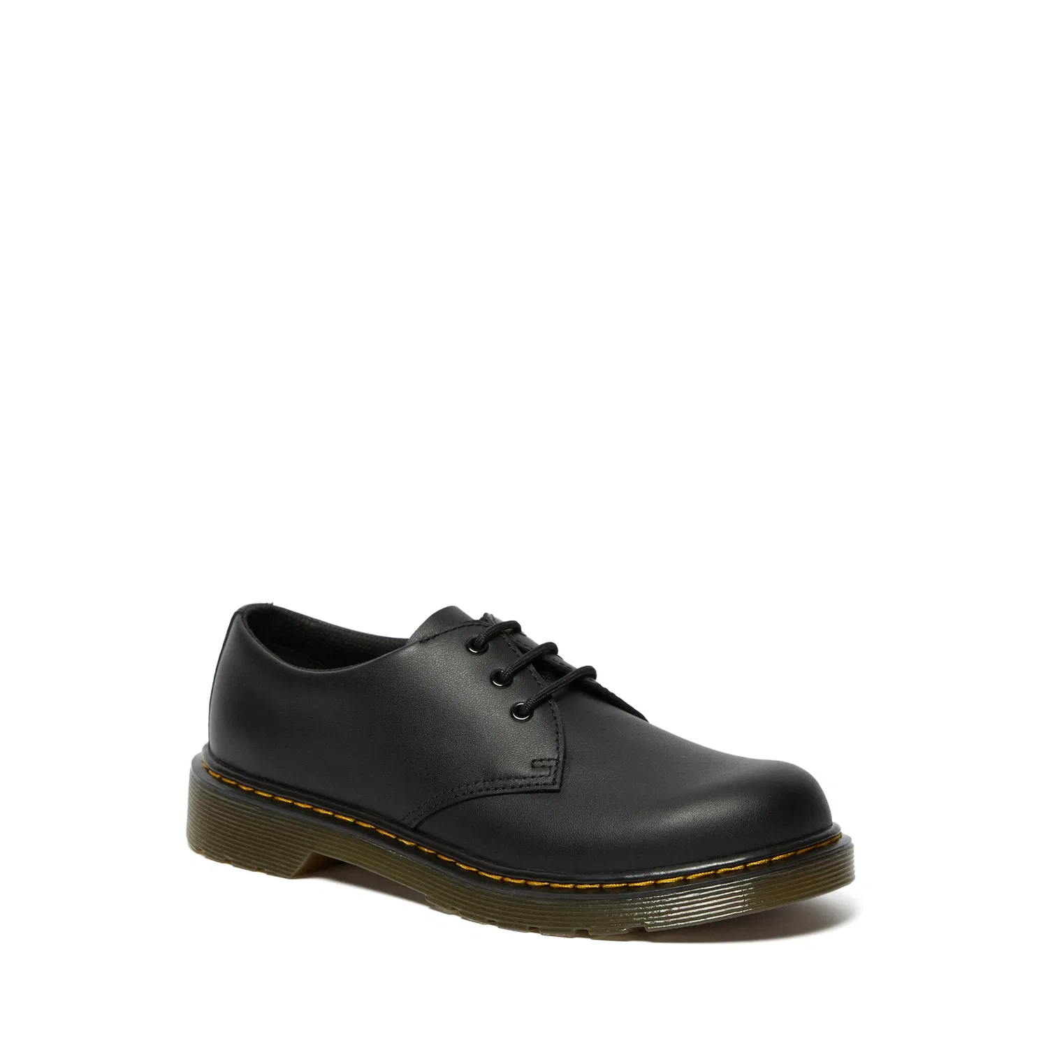 Детские ботинки Dr. Martens 1461 Y на шнуровке, гладкая кожа, Black — фото 4