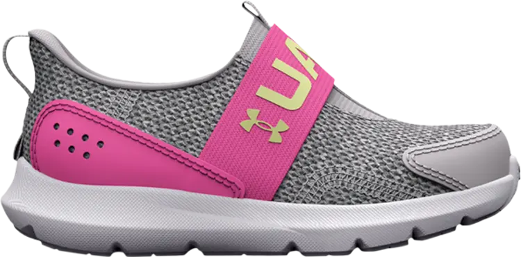 

Кроссовки Under Armour Surge 3 Slip TD Halo Grey Rebel Pink, серый