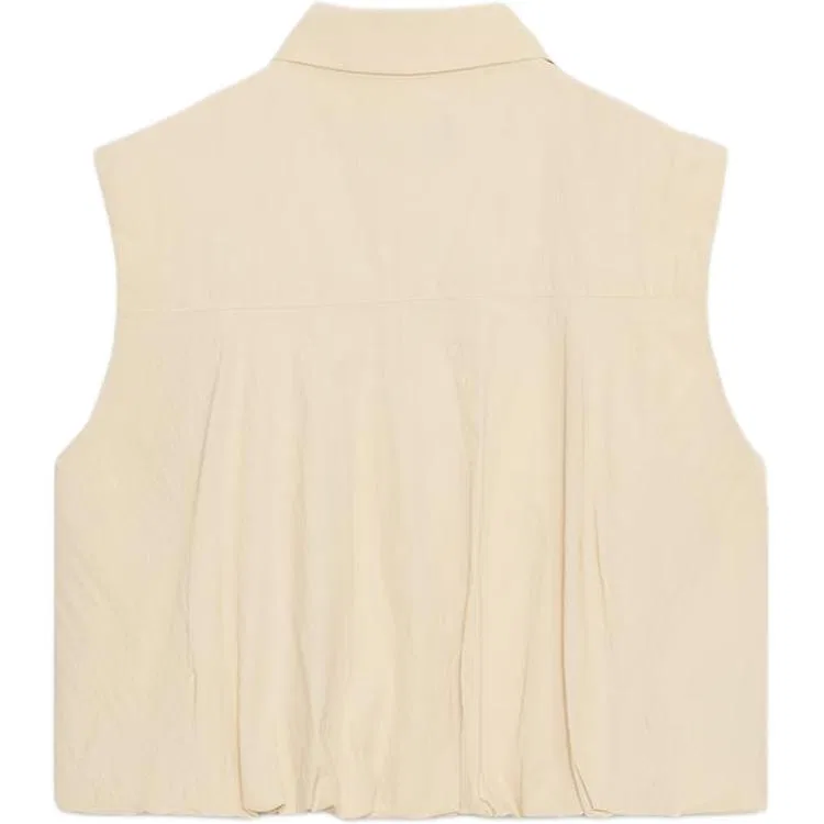 Женская рубашка с отложным воротником Cream ZARA, Cream — фото 3