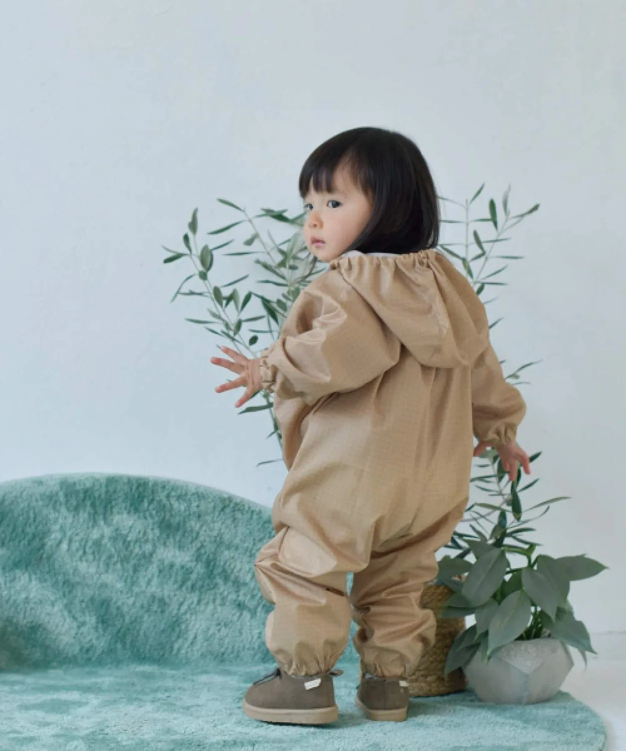 Детский комбинезон на подкладке с водоотталкивающей пропиткой, модель Bunting 392 plusm, Beige — фото 3