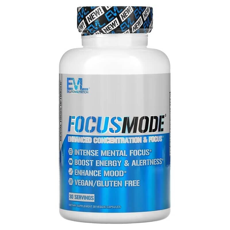 

Добавка для мозговой активности EVLution Nutrition FocusMode, 30 капсул