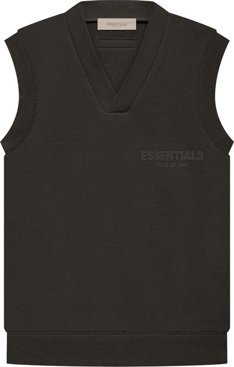 Жилет Fear of God Essentials V Neck Vest 'Off Black', черный - фото