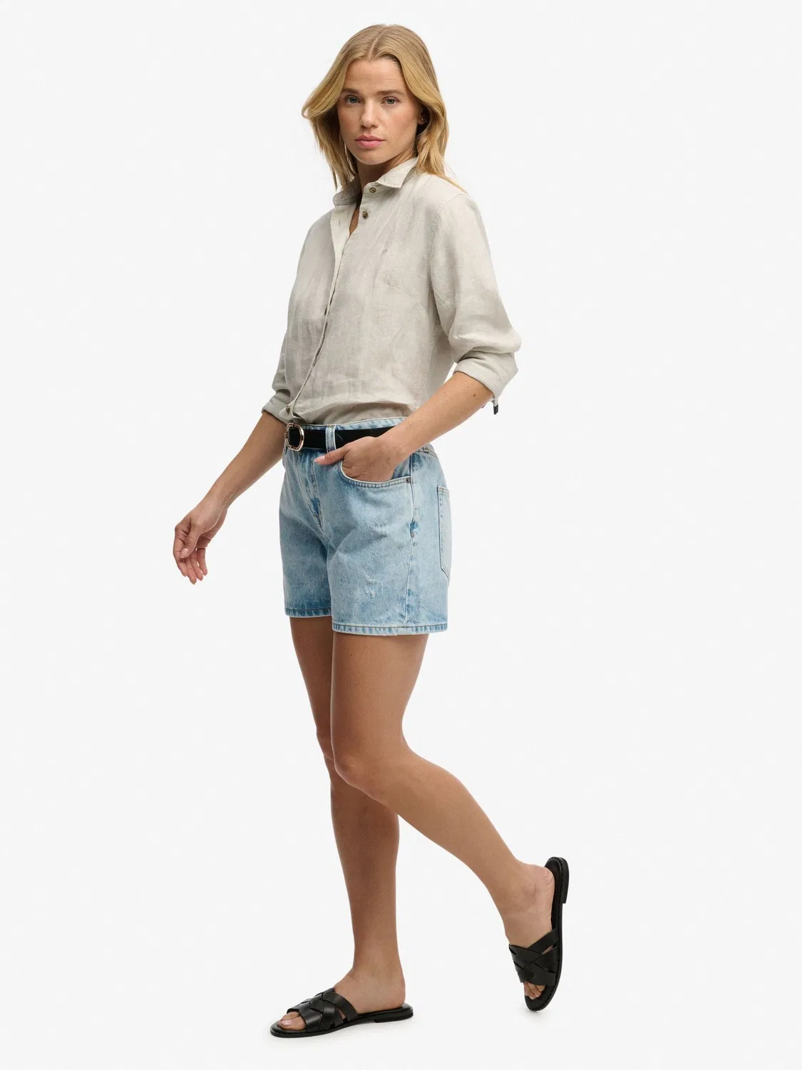 Шорты джинсовые Superdry Light Wash, Light Wash — фото 3