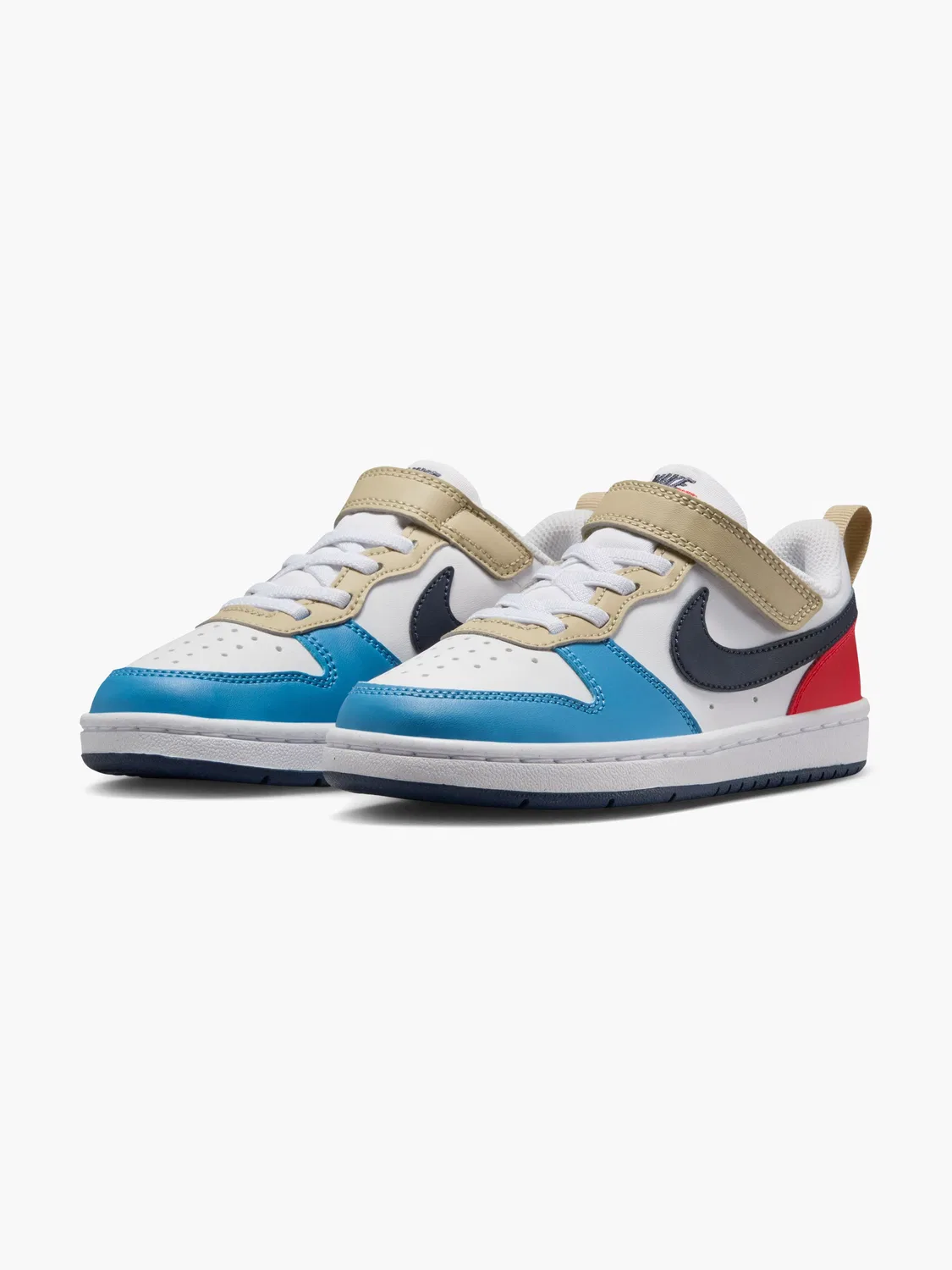 Детские кроссовки на липучках Nike COURT BOROUGH LOW RECRAFT PS, синий — фото 3