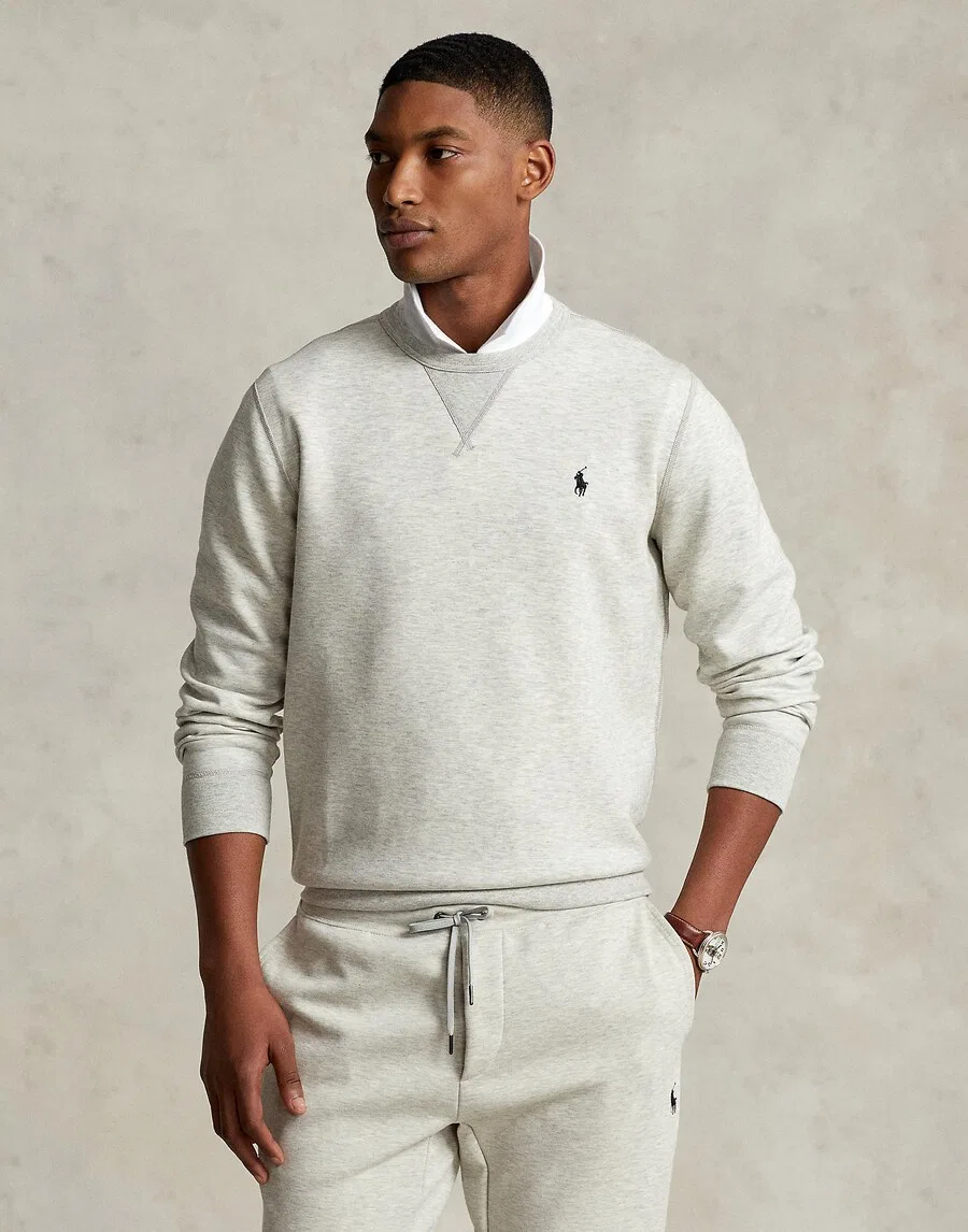 Толстовка Polo Ralph Lauren 'LSCNM6' светло-серого цвета — фото 3