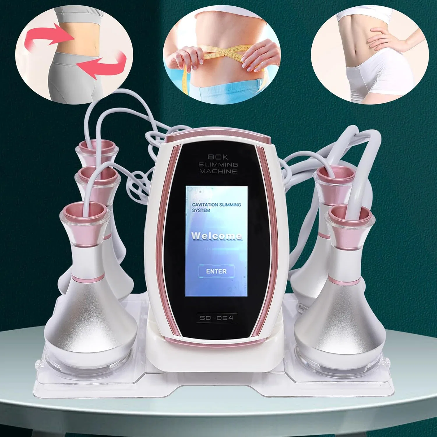 Массажер для тела 80K Skin Firming Slimming, Chensyo, 5 насадок, 20.4x6.8x9.2 дюйма — фото 2