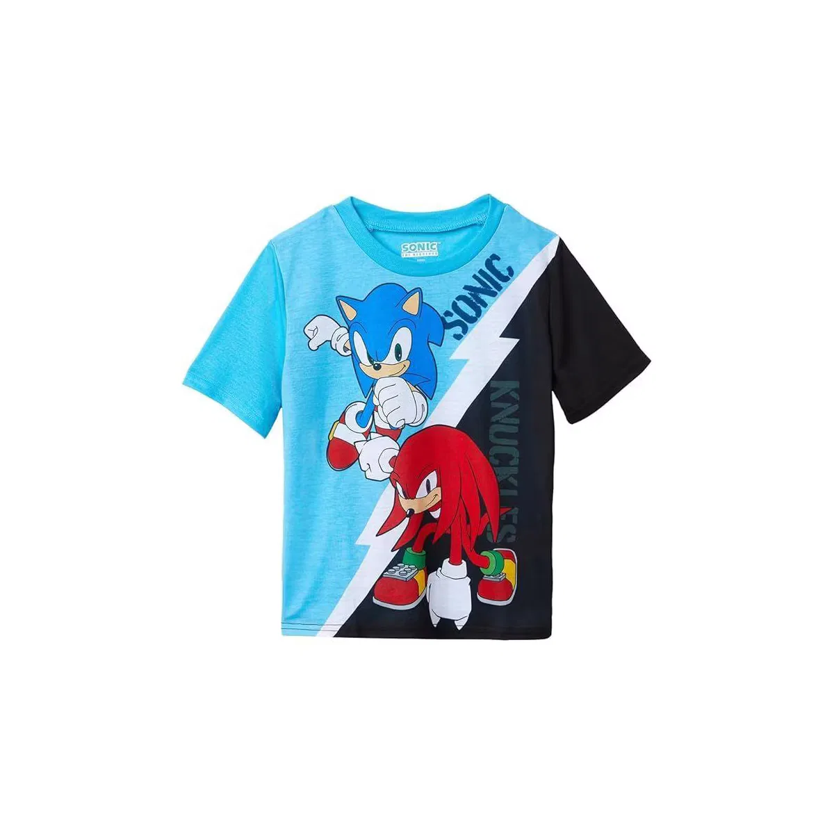 Пижамный комплект с принтом Sonic The Hedgehog Sonic the Hedgehog, Light Blue/Black — фото 2