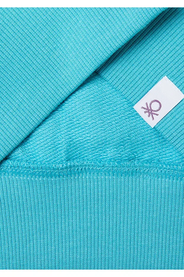 Детские свитшот для мальчиков с принтом United Colors Of Benetton, Light Blue — фото 3