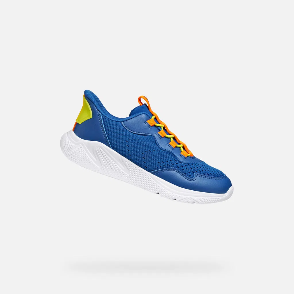 Детские кроссовки с вентиляцией Geox Sprintye Fast In, Konigsblau Orange