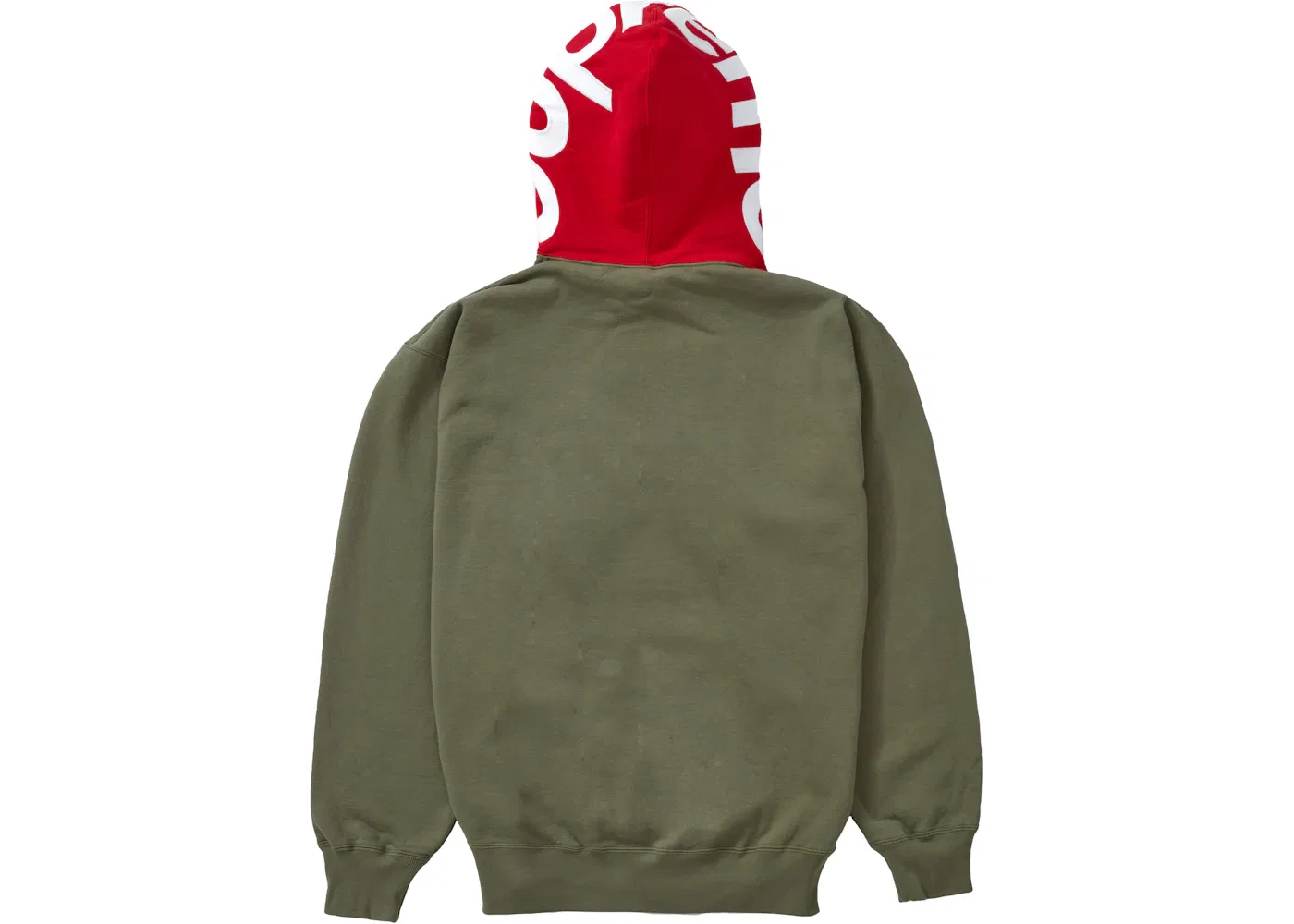Мужская худи Supreme Contrast Hooded Sweatshirt, Light Olive — фото 2