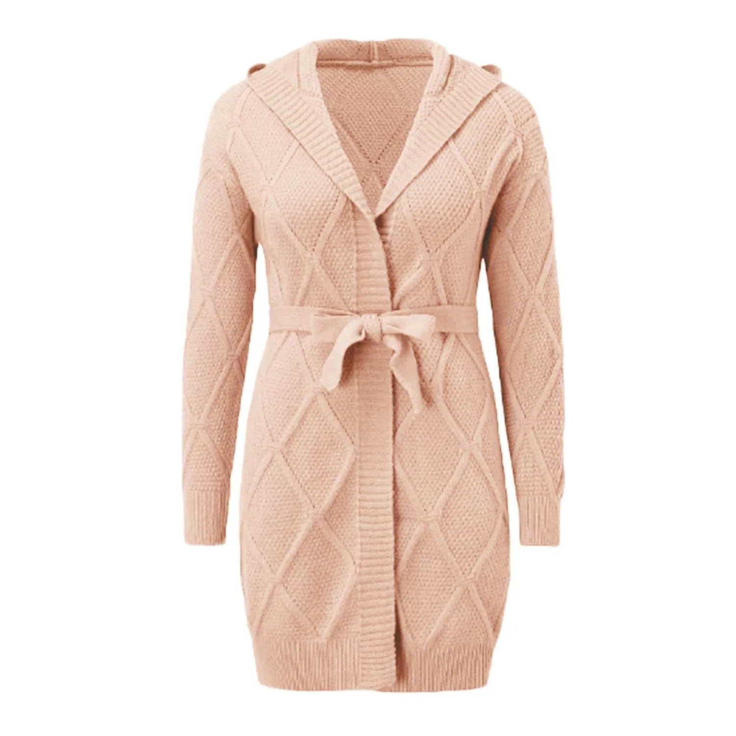 Женский кардиган оверсайз с длинным рукавом Autumn Cardigan, Rosa — фото 3