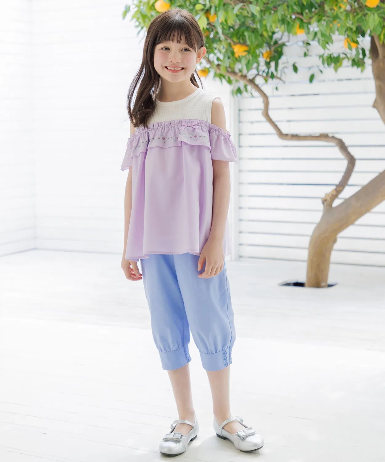 Детская туника с вырезом-лодочкой и вышивкой Kumikyoku KIDS, Red — фото 4