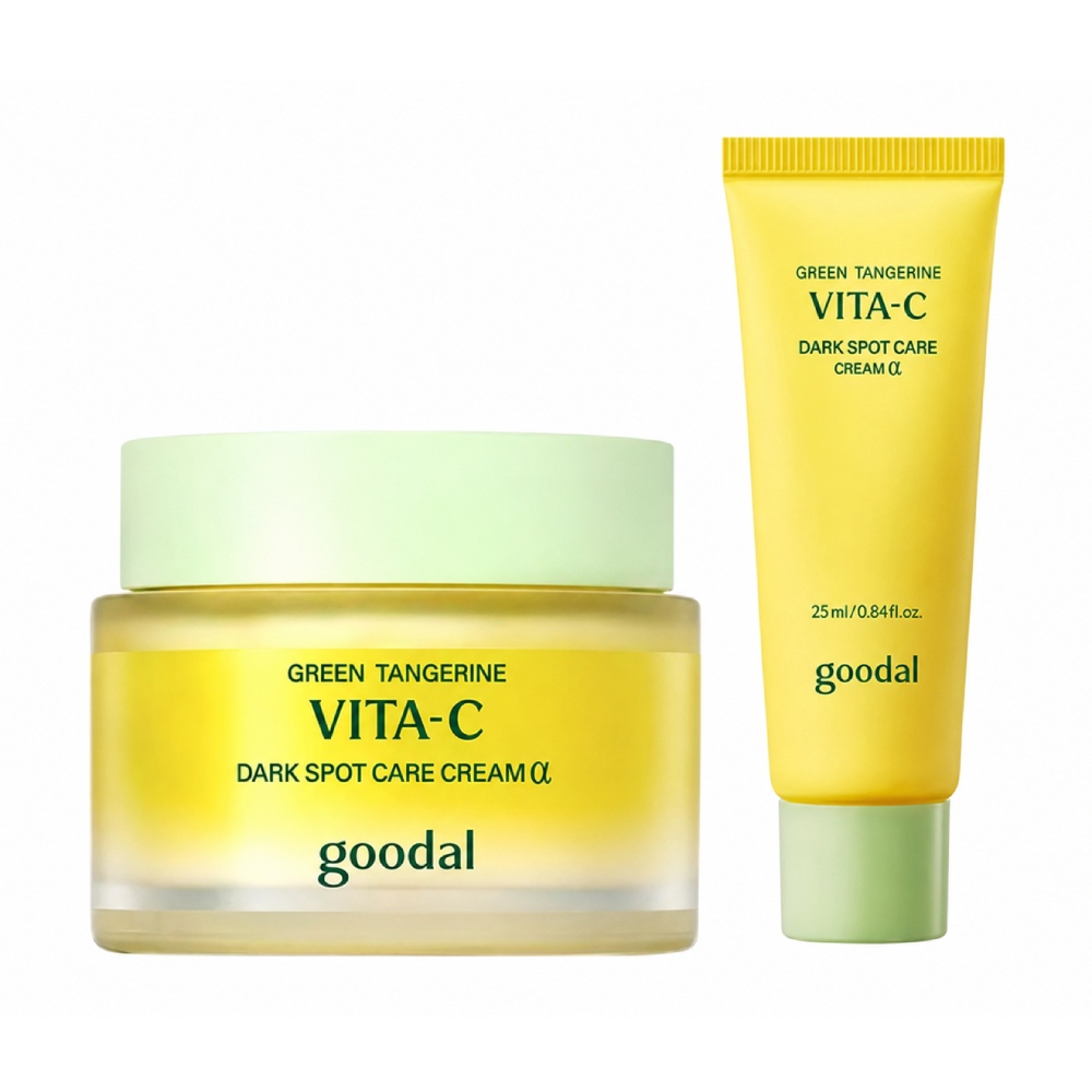 Набор кремов Goodal Green Tangerine Vita C Dark Spot Care Cream Alpha, 75 мл + 25 мл