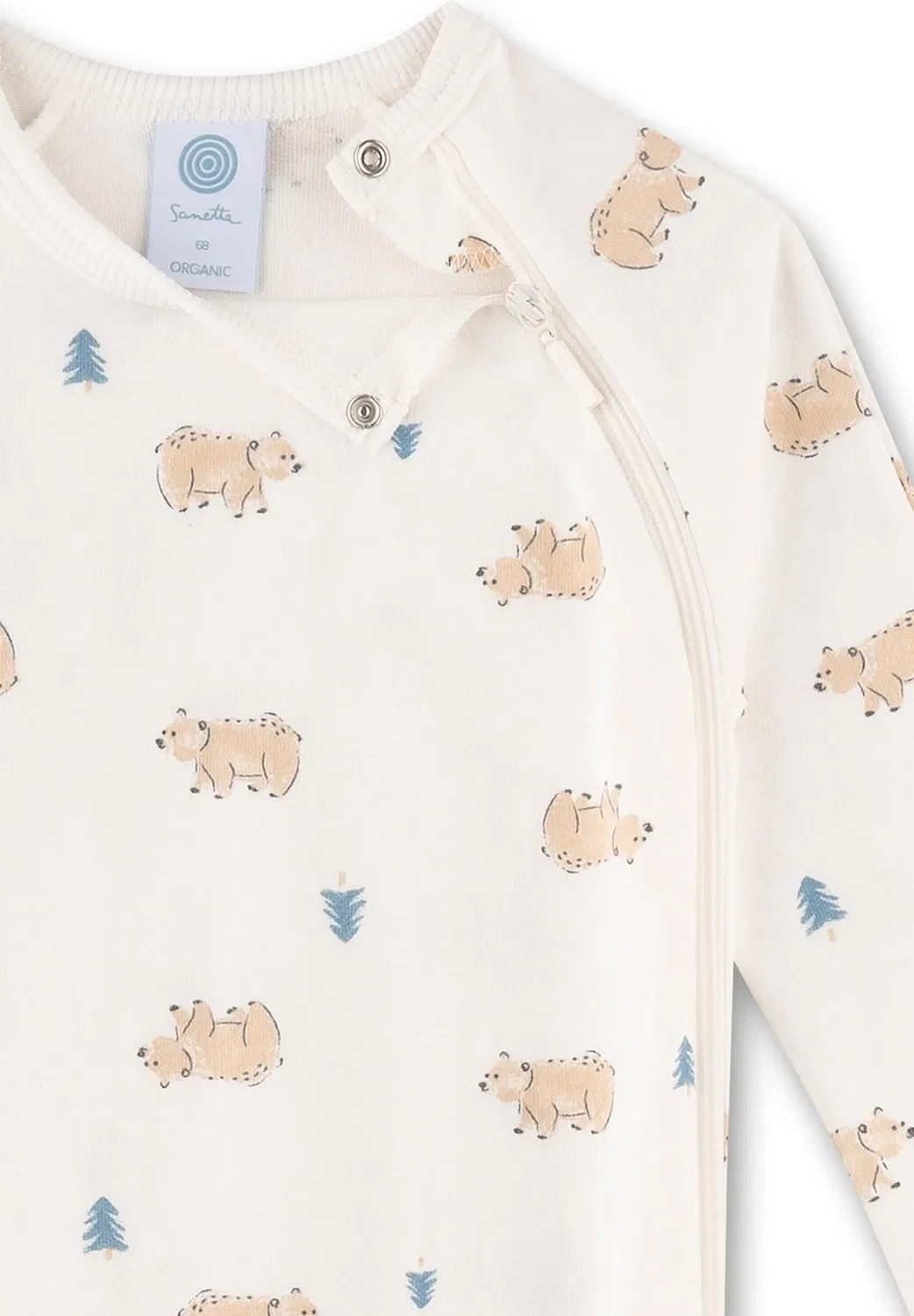 Baby-Strampler bärchen - комбинезон для сна Sanetta, Beige — фото 3