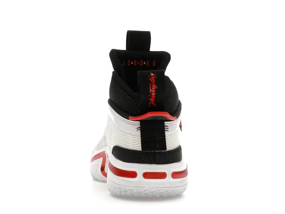 Детские кроссовки для баскетбола Jordan 36 Jordan, White/Bright Crimson/Black/White — фото 4