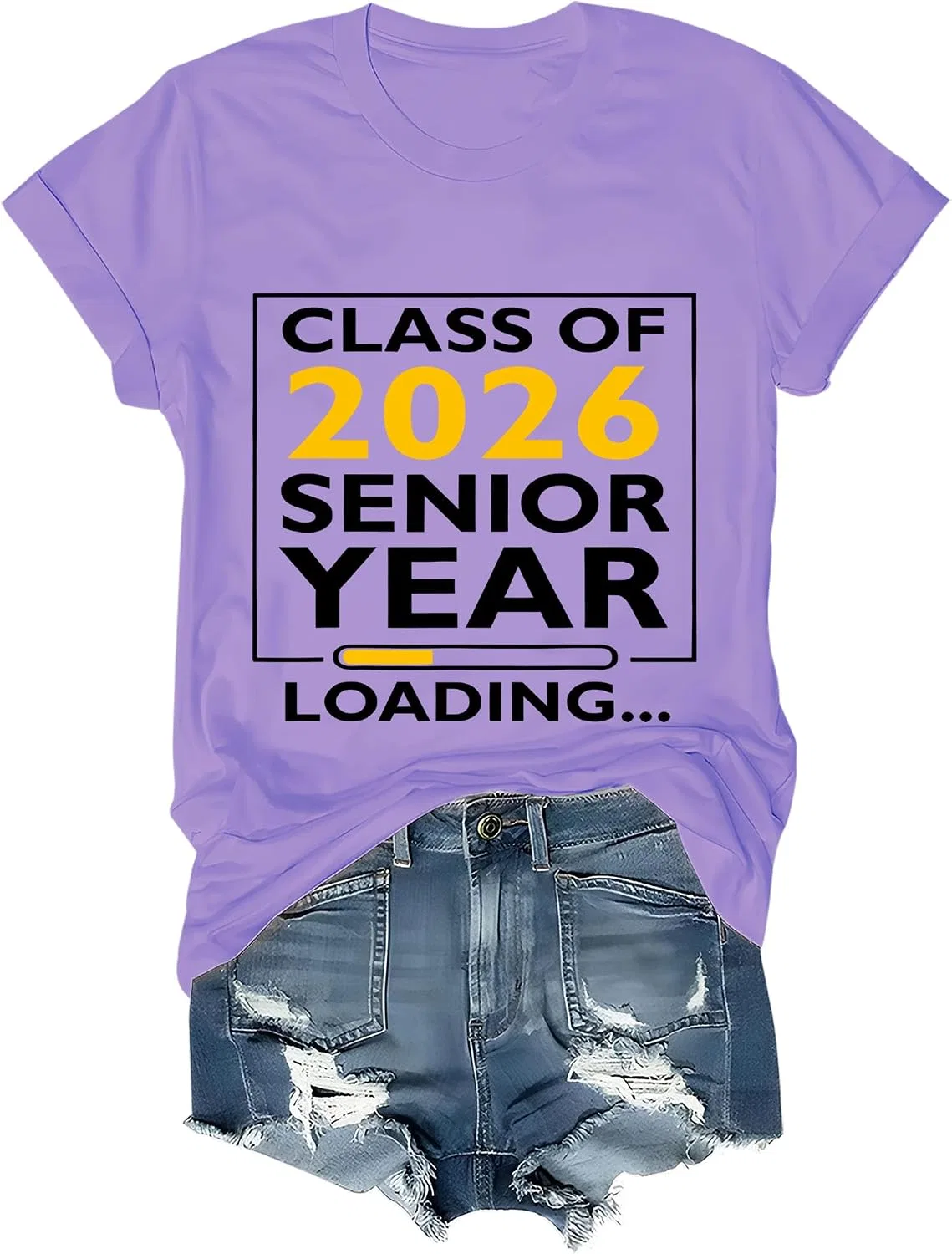 Мужская футболка с принтом Class of 2026 Cotton, Purple