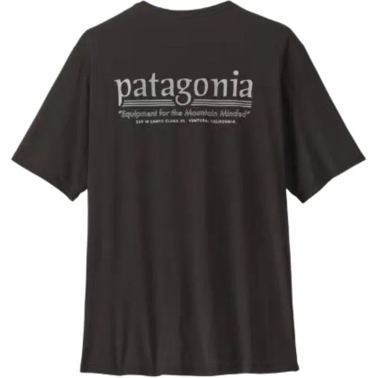 Мужская футболка с круглым вырезом Capilene Patagonia, Light Gray/MYGX — фото 3