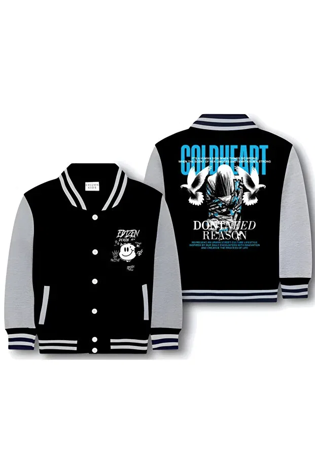 Детская куртка для девочек с принтом Coldheart Edizen, Black