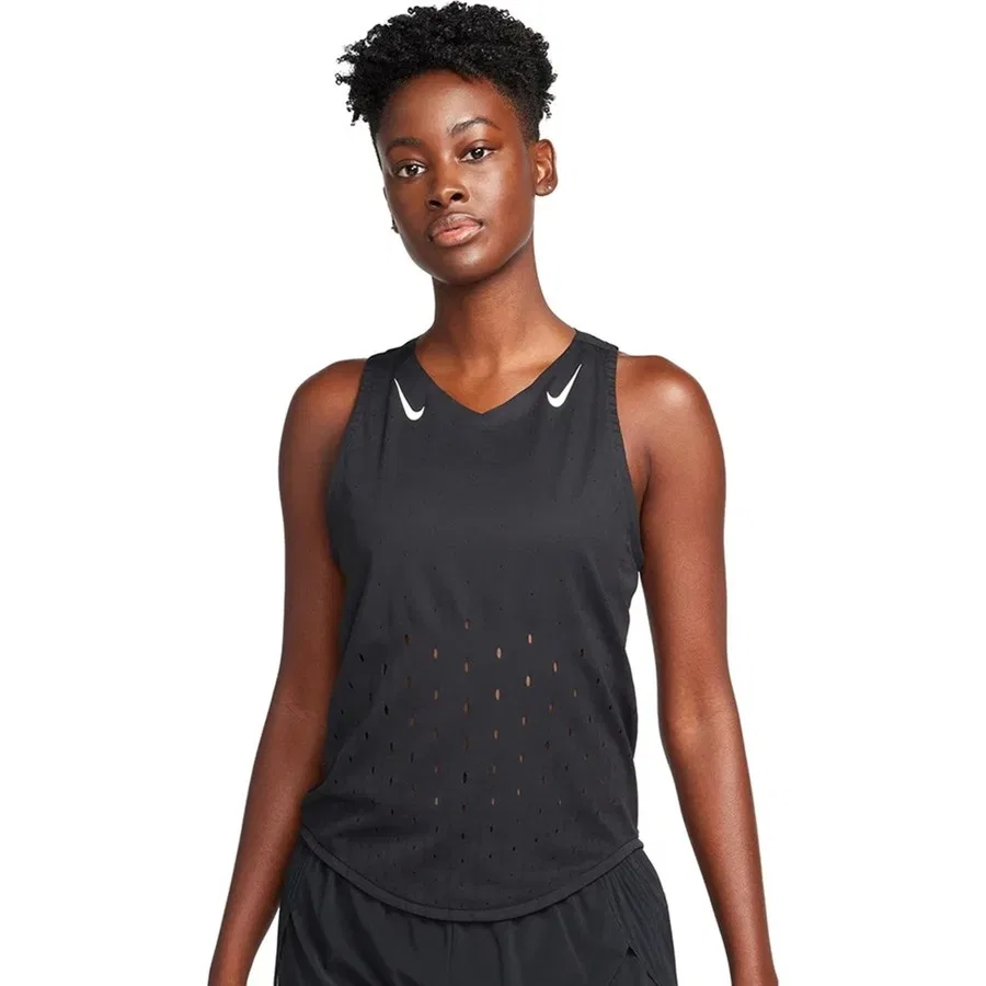 Женский топ-майка Nike Dri Fit Aeroswift Running Adv Singlet, Черный