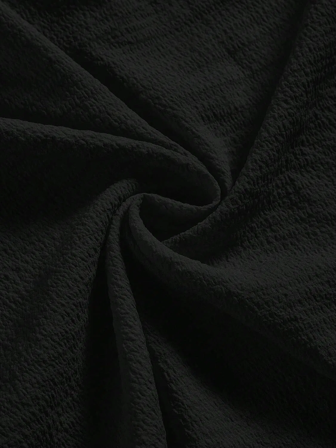 Женское плиссированное платье-ками с высокой талией, Black — фото 4